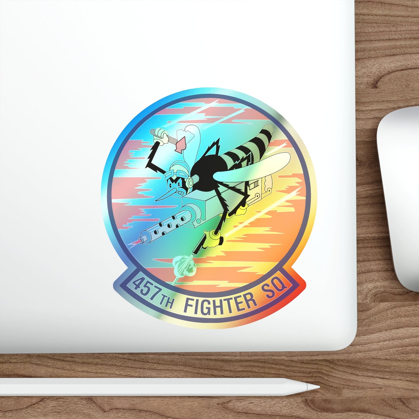 457th Fighter Squadron (U.S. Air Force) Holographic STICKER Die-Cut Vinyl Decal-The Sticker Space