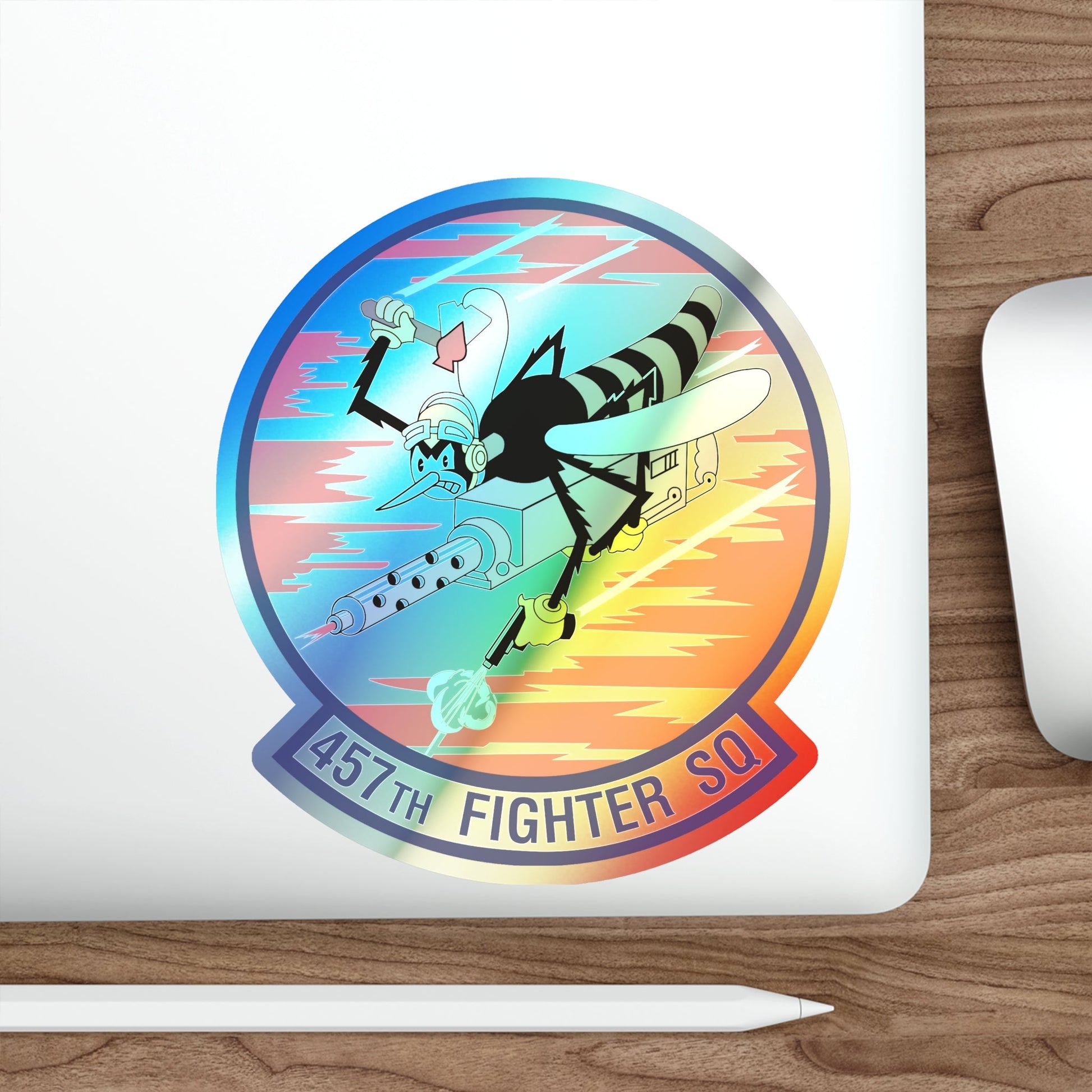 457th Fighter Squadron (U.S. Air Force) Holographic STICKER Die-Cut Vinyl Decal-The Sticker Space