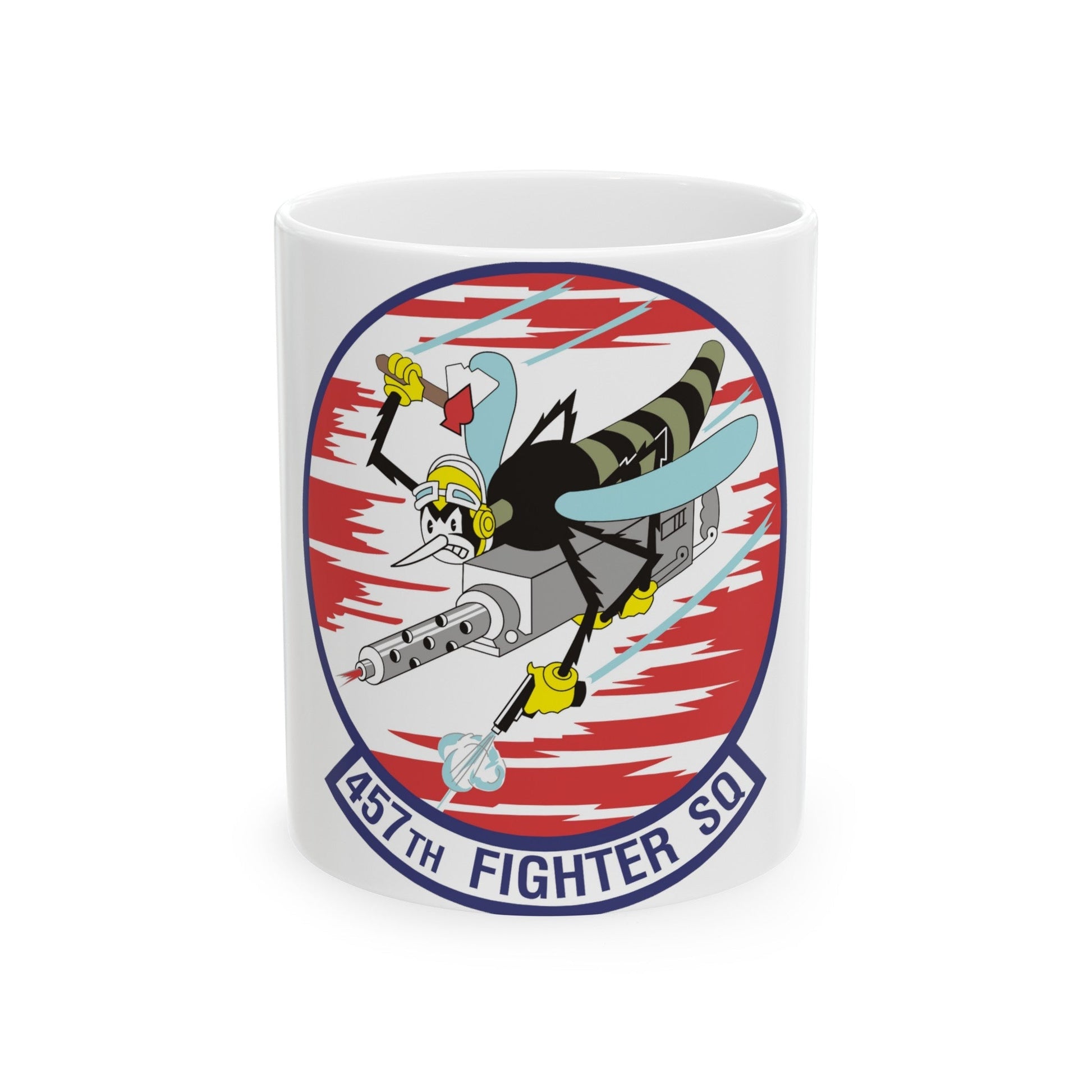 457th Fighter Squadron (U.S. Air Force) White Coffee Mug-11oz-The Sticker Space