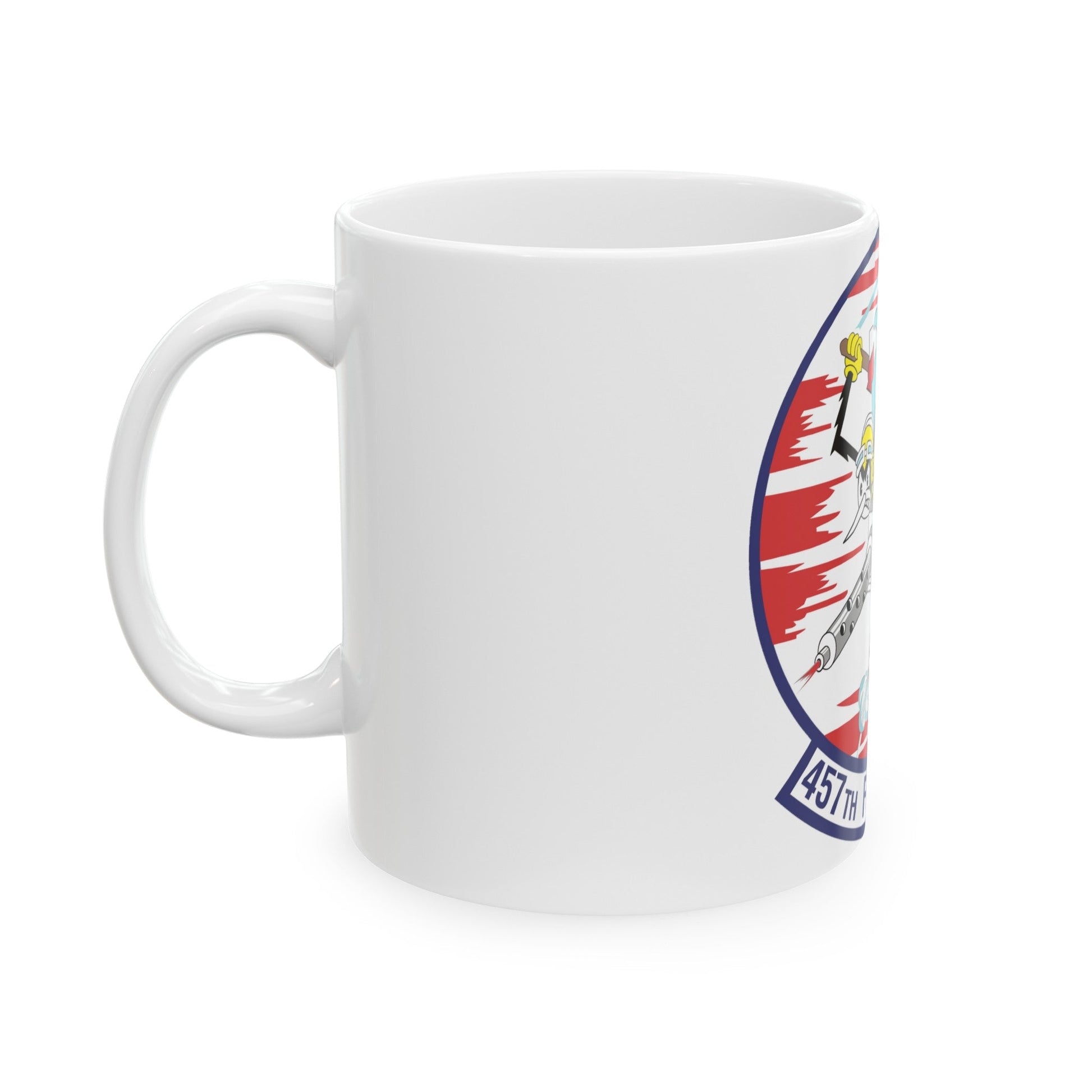 457th Fighter Squadron (U.S. Air Force) White Coffee Mug-The Sticker Space