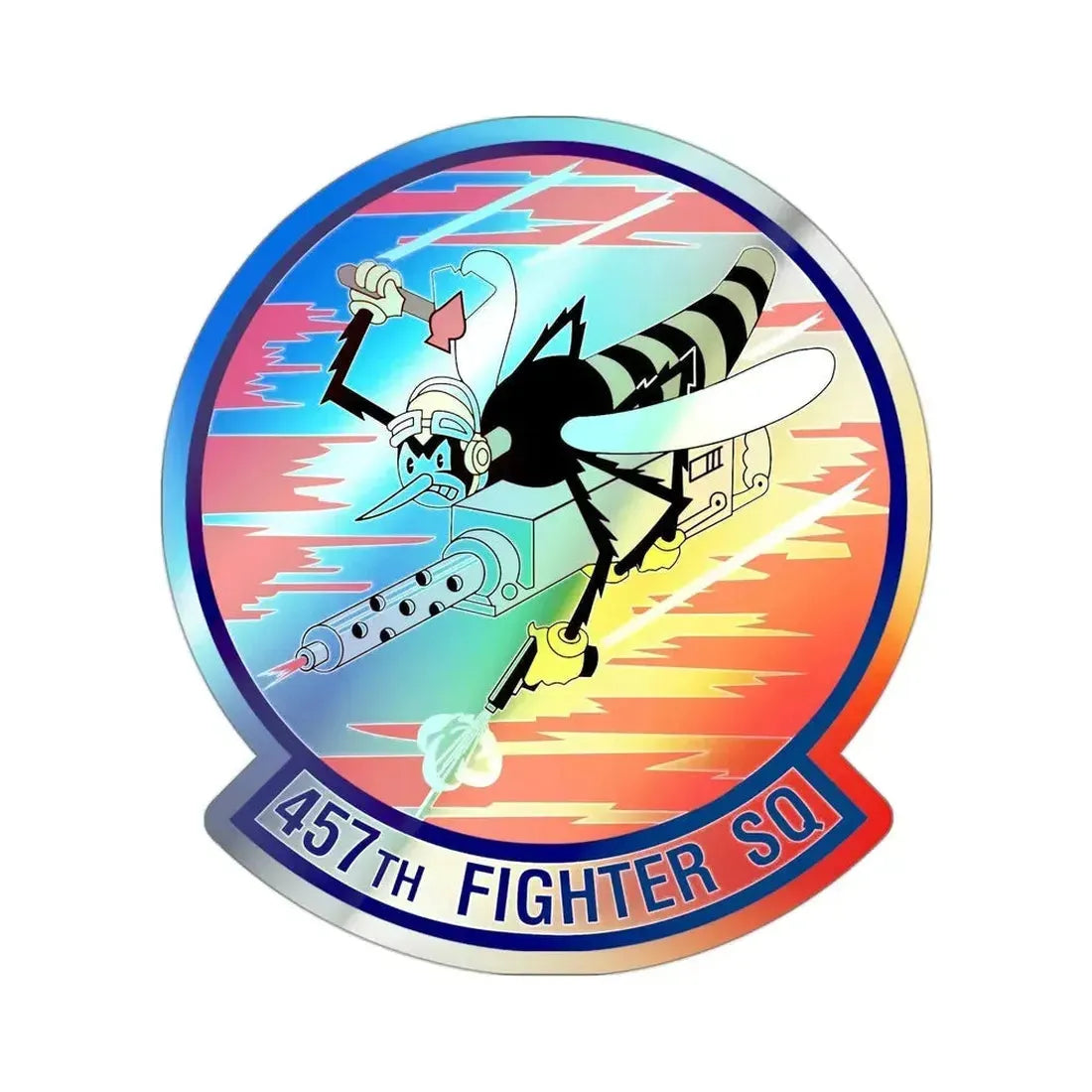 457th Fighter Squadron (U.S. Air Force) Holographic STICKER Die-Cut Vinyl Decal - The Sticker Space