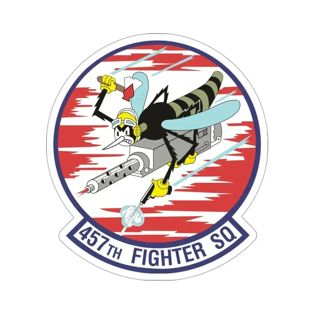 457th Fighter Squadron (U.S. Air Force) STICKER Vinyl Die-Cut Decal 3 Inch - The Sticker Space