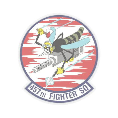 457th Fighter Squadron (U.S. Air Force) STICKER Vinyl Kiss-Cut Decal 4 Inch Transparent - The Sticker Space
