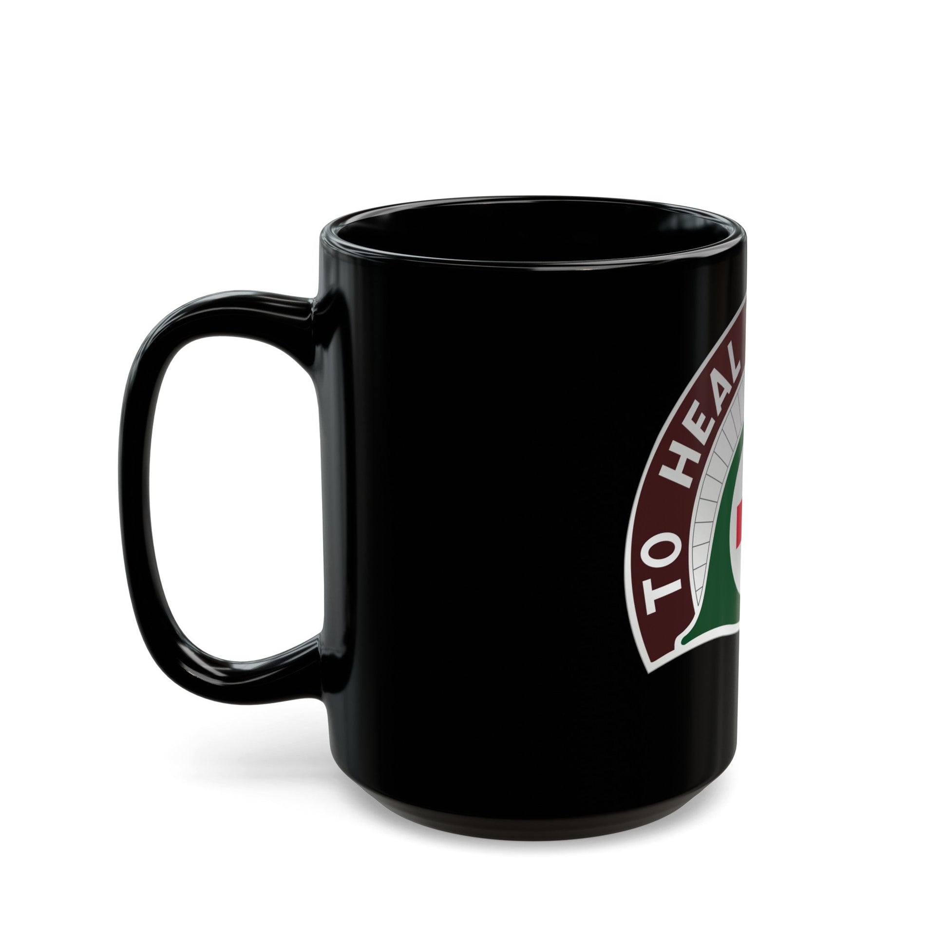 458 Surgical Hospital (U.S. Army) Black Coffee Mug-The Sticker Space