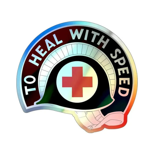 458 Surgical Hospital (U.S. Army) Holographic STICKER Die-Cut Vinyl Decal 6 Inch Holographic - The Sticker Space