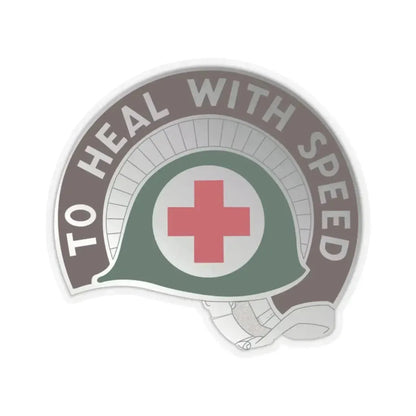 458 Surgical Hospital (U.S. Army) STICKER Vinyl Kiss-Cut Decal 2 Inch Transparent - The Sticker Space