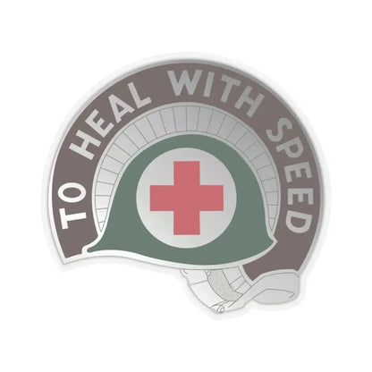 458 Surgical Hospital (U.S. Army) STICKER Vinyl Kiss-Cut Decal 3 Inch Transparent - The Sticker Space