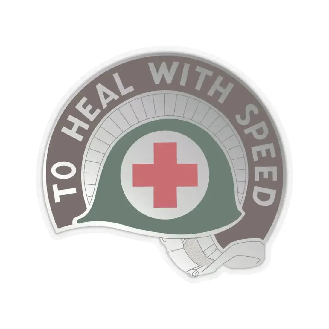 458 Surgical Hospital (U.S. Army) STICKER Vinyl Kiss-Cut Decal 4 Inch Transparent - The Sticker Space