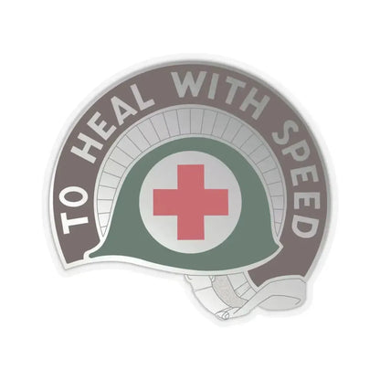 458 Surgical Hospital (U.S. Army) STICKER Vinyl Kiss-Cut Decal 4 Inch Transparent - The Sticker Space