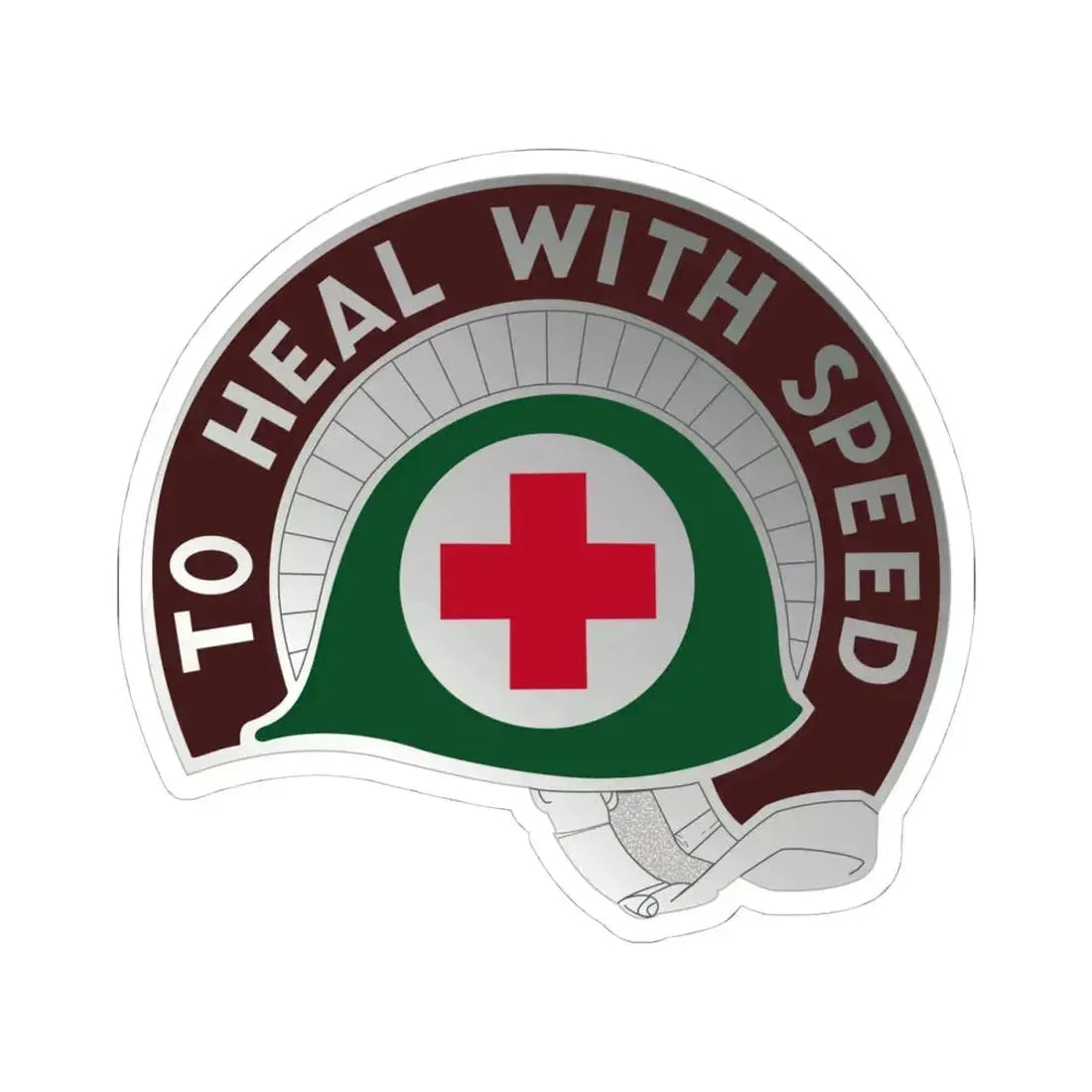 458 Surgical Hospital (U.S. Army) STICKER Vinyl Kiss-Cut Decal 4 Inch White - The Sticker Space