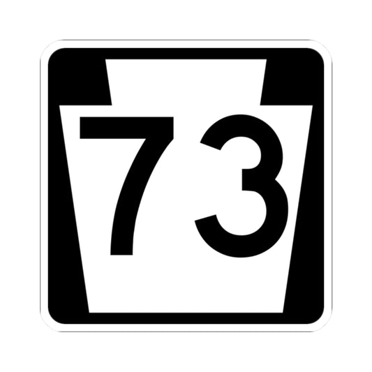 PA-73 (Pennsylvania) (Road Sign) STICKER Vinyl Kiss-Cut Decal