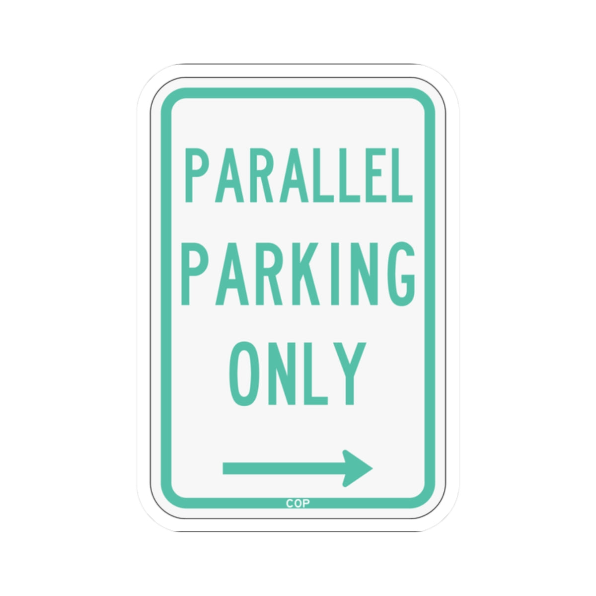 PBOT Road sign P4600L (Oregon) (Road Sign) STICKER Vinyl Kiss-Cut Decal