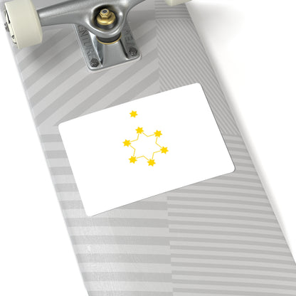 Herzl flag (Israel) STICKER Vinyl Kiss-Cut Decal