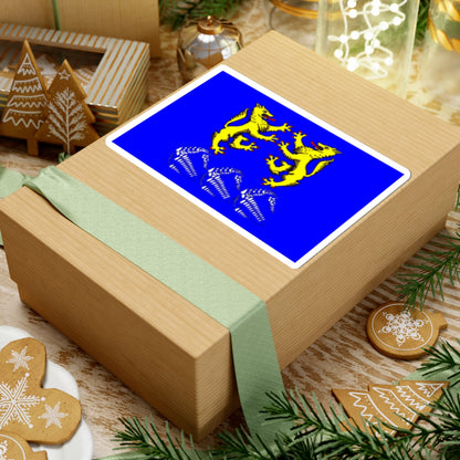 Flag Leskolovo Leningrad oblast (Russia) STICKER Vinyl Kiss-Cut Decal