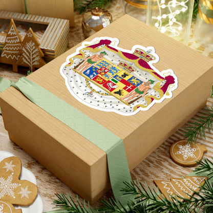 Armoiries Alexandrine de Mecklembourg-Scheverin (Denmark) (Coat of Arms) STICKER Vinyl Kiss-Cut Decal