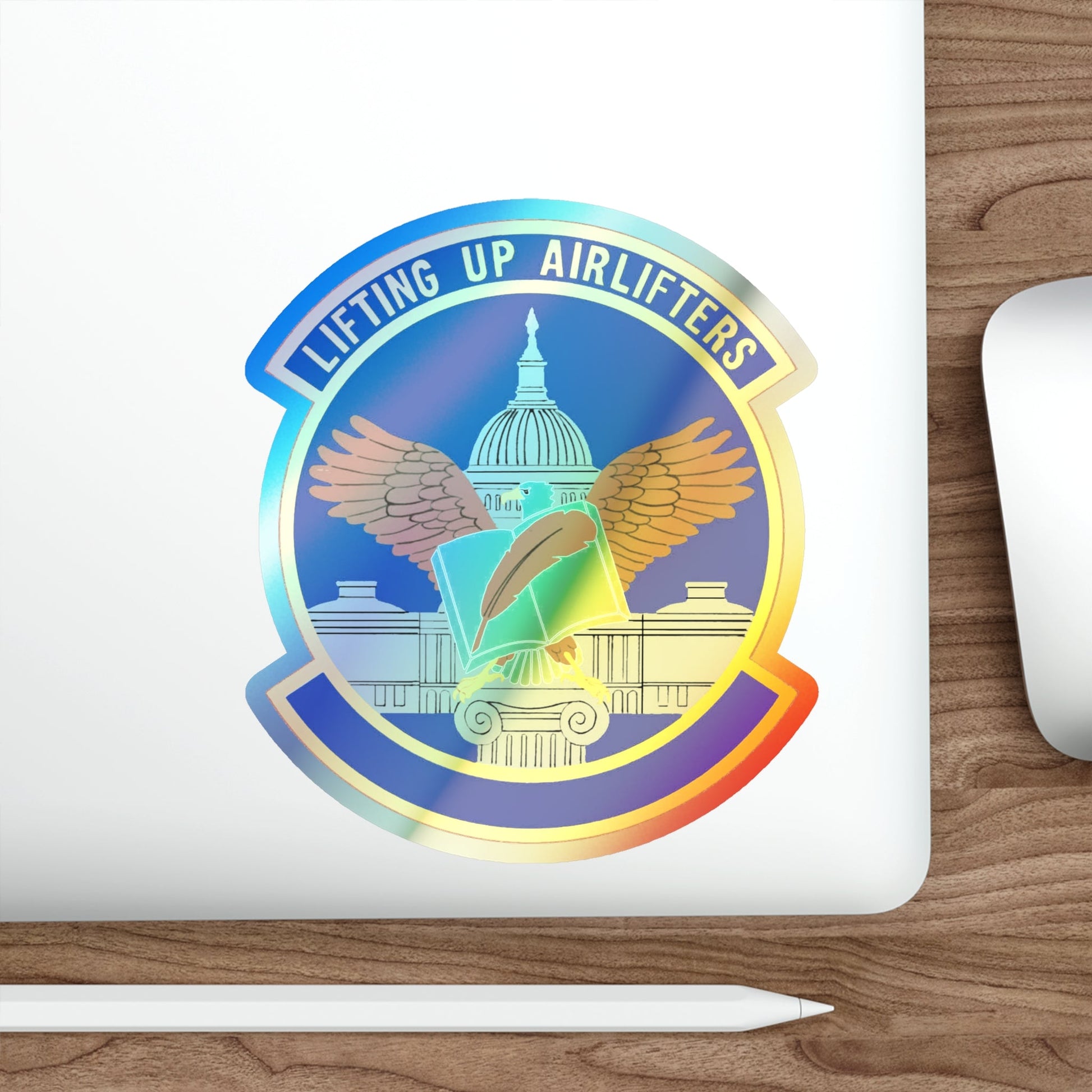 459 Force Support Squadron AFRC (U.S. Air Force) Holographic STICKER Die-Cut Vinyl Decal-The Sticker Space