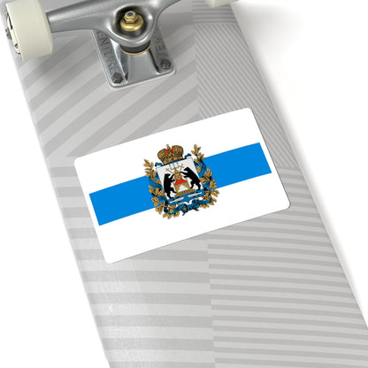 Unofficial flag of Novgorod Oblast until 2007 (Russia) STICKER Vinyl Kiss-Cut Decal