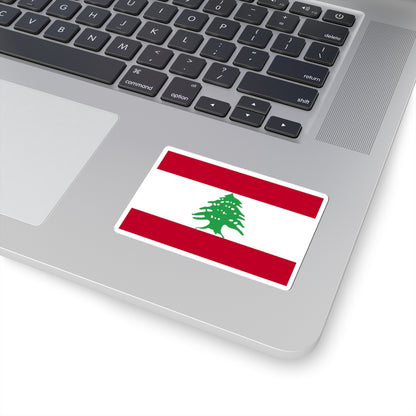 Flag of Lebanon WFB 2004 (Lebanon) STICKER Vinyl Kiss-Cut Decal