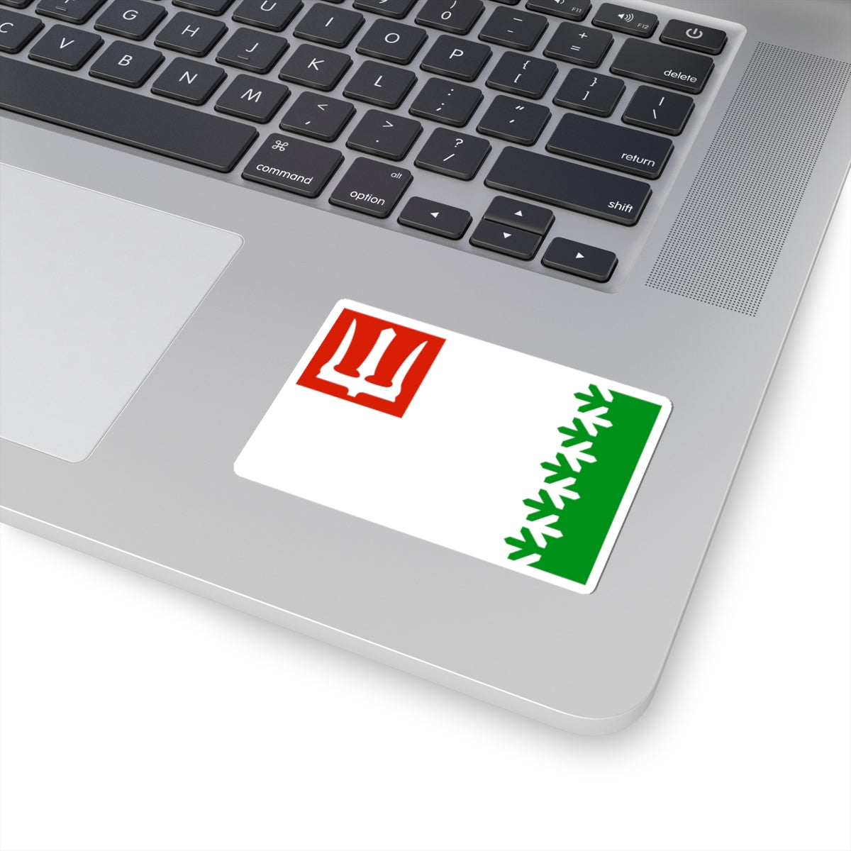 Flag of Volkhovsky rayon Leningrad oblast (Russia) STICKER Vinyl Kiss-Cut Decal