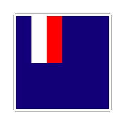 Flag of the Minister of Overseas France (France) STICKER Vinyl Kiss-Cut Decal