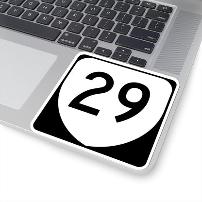 Virginia 29 (Virginia) (Road Sign) STICKER Vinyl Kiss-Cut Decal