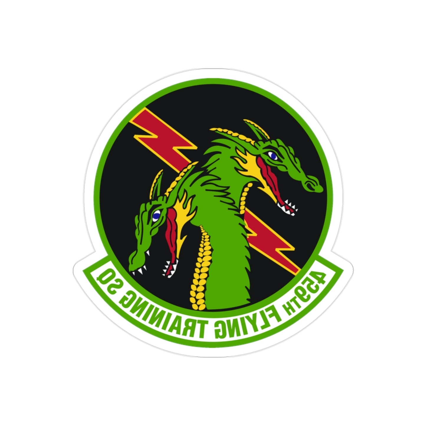 459th Flying Training Squadron (U.S. Air Force) REVERSE PRINT Transparent STICKER-2" × 2"-The Sticker Space