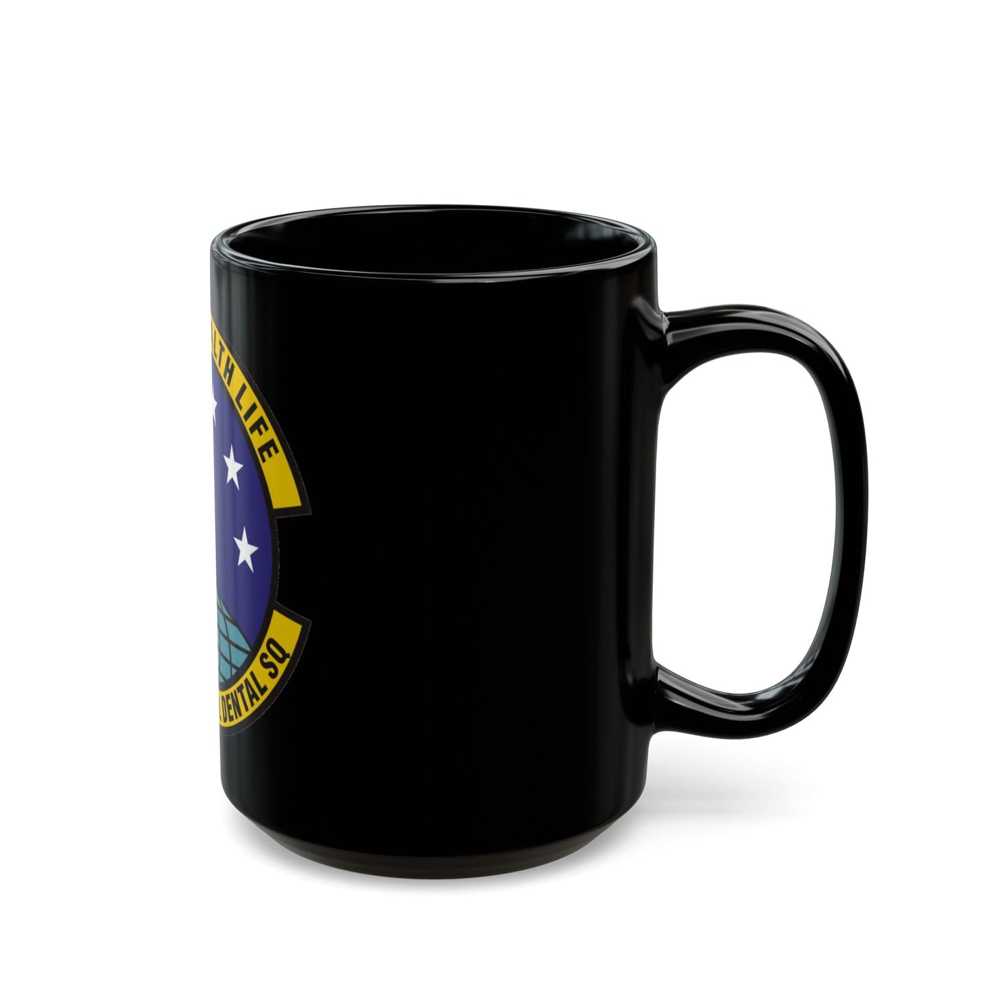 45th Aeromedical Dental Squadron (U.S. Air Force) Black Coffee Mug-The Sticker Space