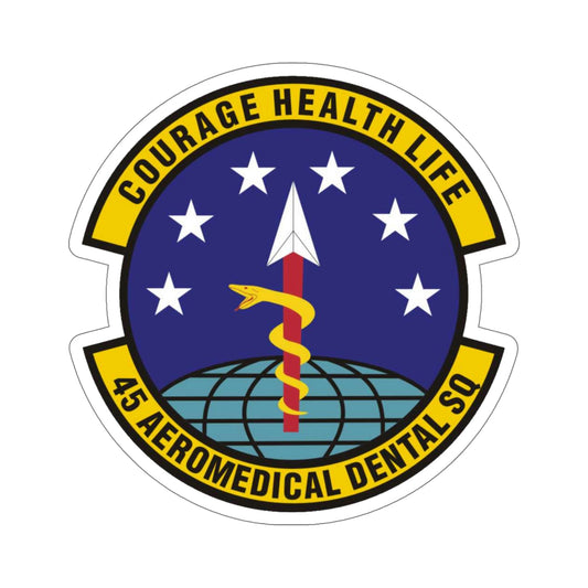 45th Aeromedical Dental Squadron (U.S. Air Force) STICKER Vinyl Die-Cut Decal-6 Inch-The Sticker Space