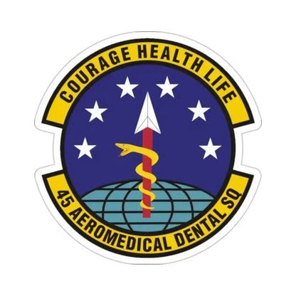 45th Aeromedical Dental Squadron (U.S. Air Force) STICKER Vinyl Die-Cut Decal 2 Inch - The Sticker Space