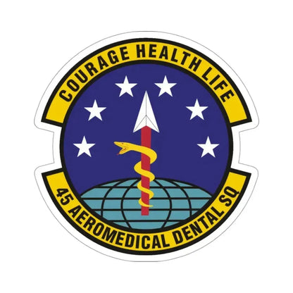 45th Aeromedical Dental Squadron (U.S. Air Force) STICKER Vinyl Die-Cut Decal 3 Inch - The Sticker Space
