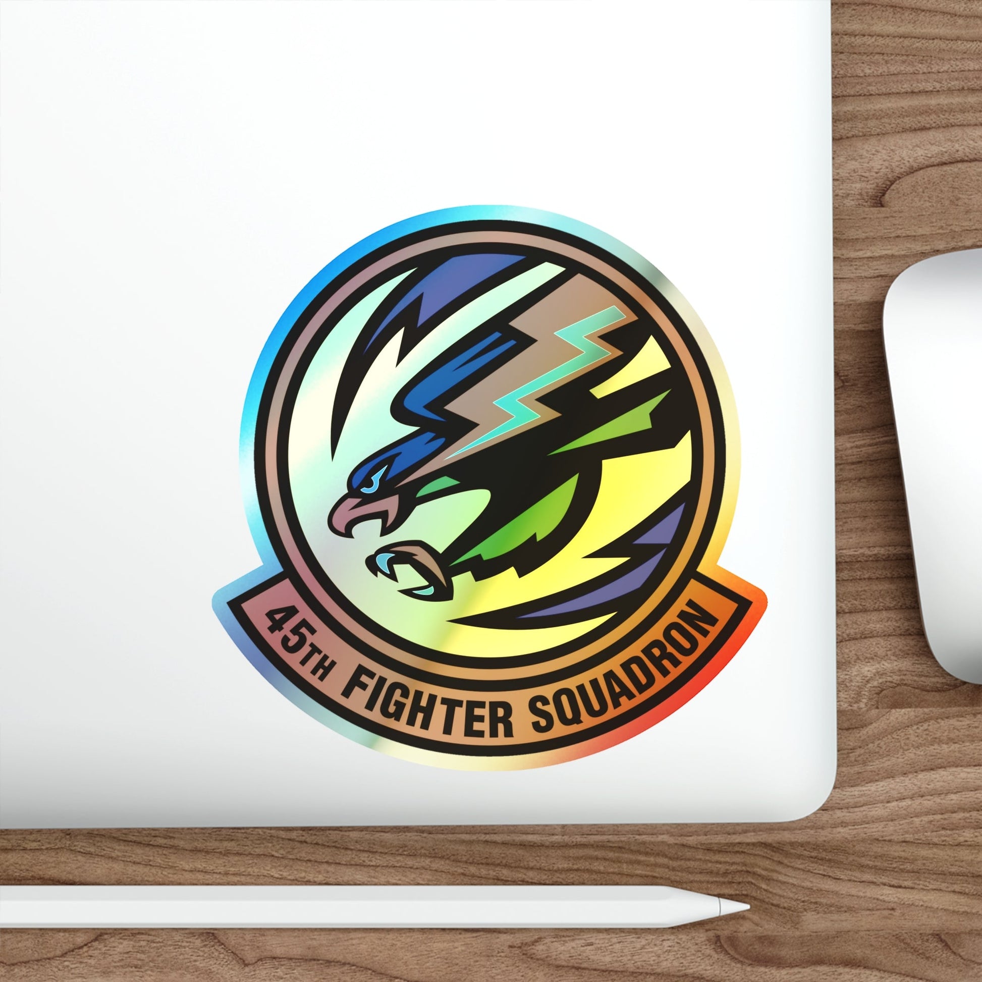 45th Fighter Squadron (U.S. Air Force) Holographic STICKER Die-Cut Vinyl Decal-The Sticker Space