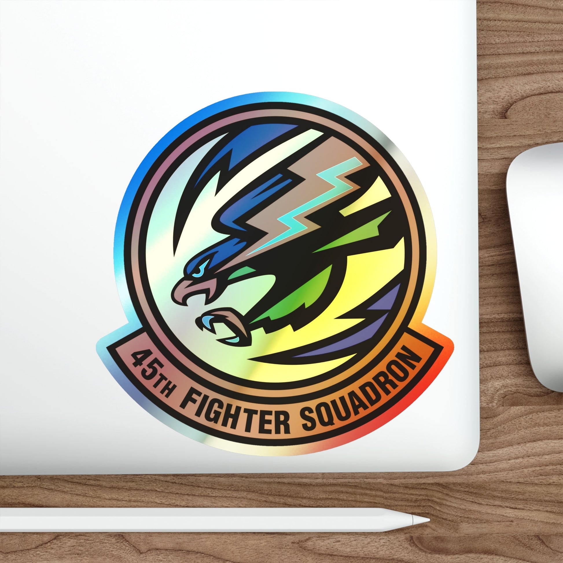 45th Fighter Squadron (U.S. Air Force) Holographic STICKER Die-Cut Vinyl Decal-The Sticker Space