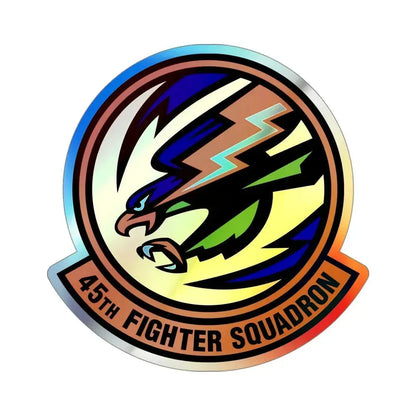 45th Fighter Squadron (U.S. Air Force) Holographic STICKER Die-Cut Vinyl Decal 4 Inch Holographic - The Sticker Space