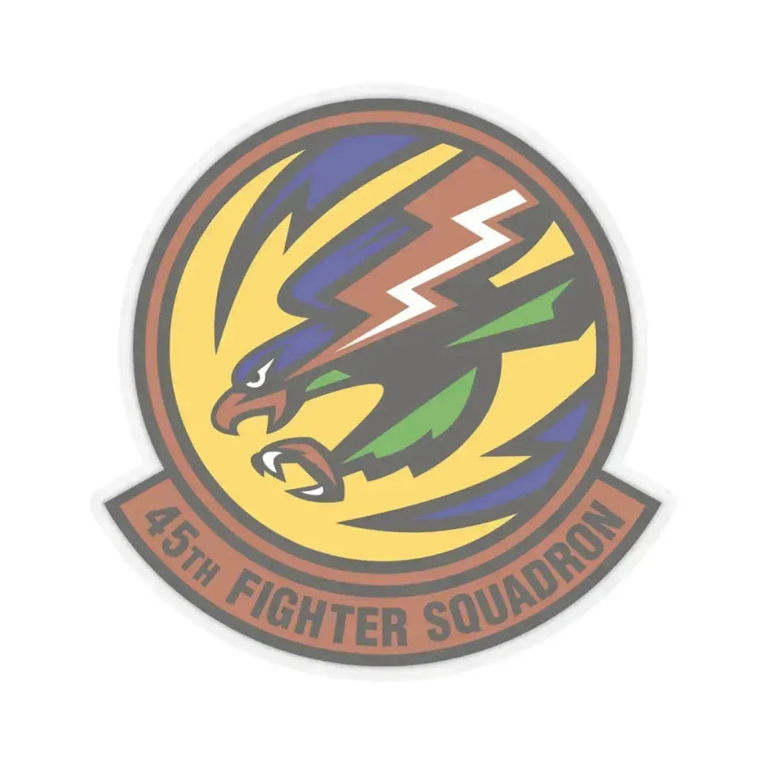 45th Fighter Squadron (U.S. Air Force) STICKER Vinyl Kiss-Cut Decal 4 Inch Transparent - The Sticker Space