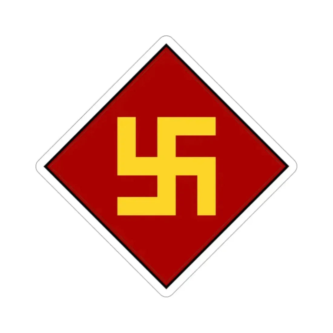 45th Infantry Division 1924-1939 Pre-1930's Swastika (U.S. Army) STICKER Vinyl Die-Cut Decal 2 Inch - The Sticker Space