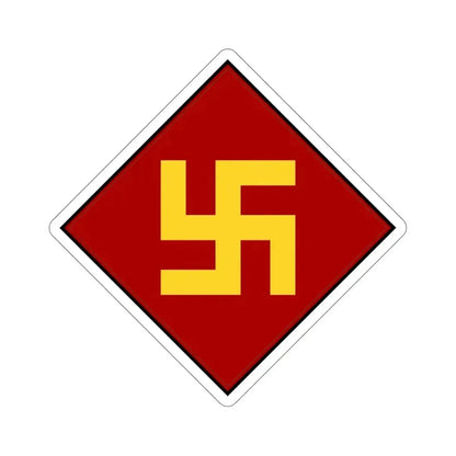 45th Infantry Division 1924-1939 Pre-1930's Swastika (U.S. Army) STICKER Vinyl Die-Cut Decal 4 Inch - The Sticker Space