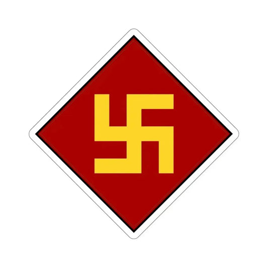 45th Infantry Division 1924-1939 Pre-1930's Swastika (U.S. Army) STICKER Vinyl Die-Cut Decal 6 Inch - The Sticker Space