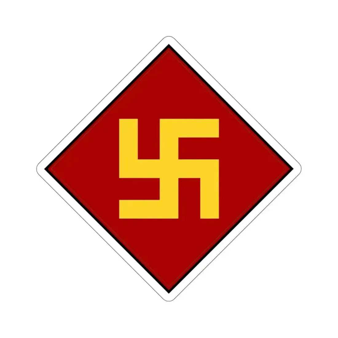 45th Infantry Division 1924-1939 Pre-1930's Swastika (U.S. Army) STICKER Vinyl Die-Cut Decal - The Sticker Space