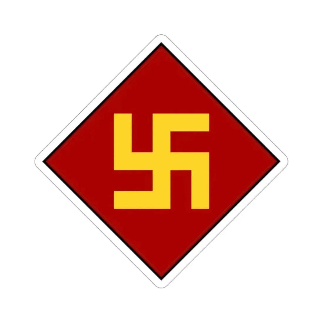 45th Infantry Division 1924-1939 Pre-1930's Swastika (U.S. Army) STICKER Vinyl Die-Cut Decal - The Sticker Space