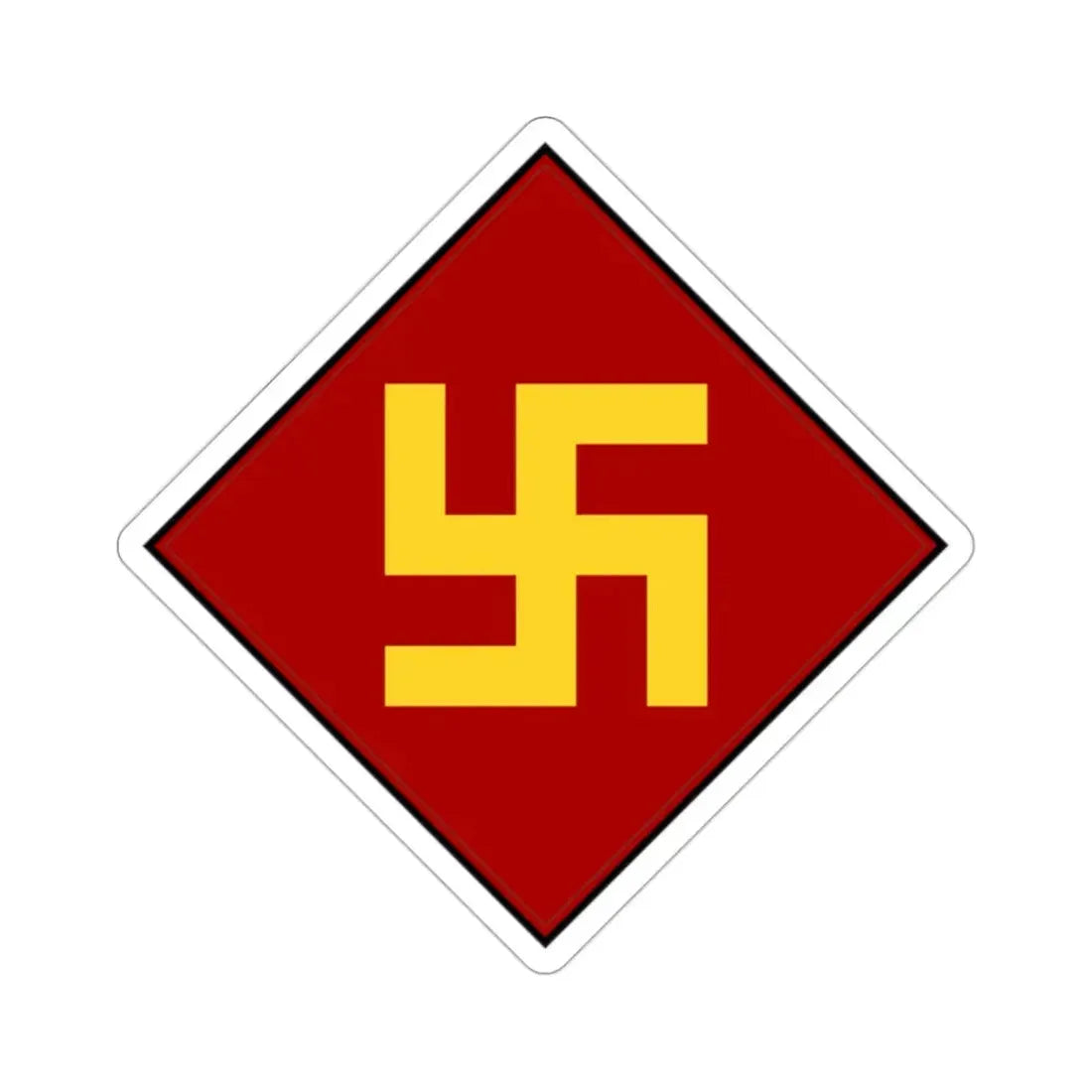 45th Infantry Division 1924-1939 Pre-1930's Swastika (U.S. Army) STICKER Vinyl Die-Cut Decal - The Sticker Space