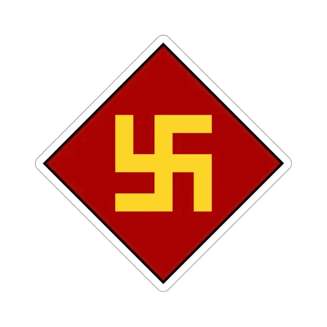 45th Infantry Division 1924-1939 Pre-1930's Swastika (U.S. Army) STICKER Vinyl Die-Cut Decal - The Sticker Space