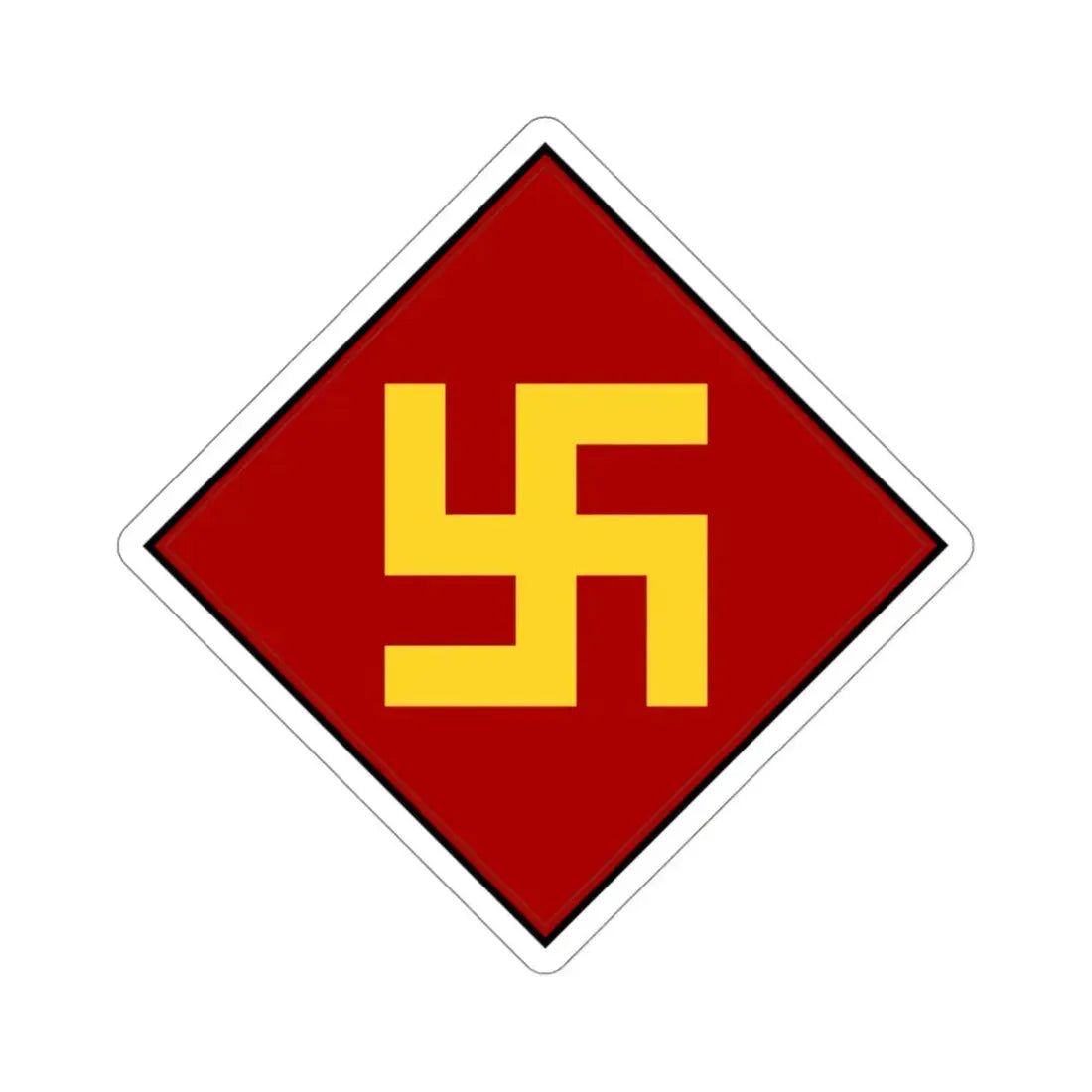 45th Infantry Division 1924-1939 Pre-1930's Swastika (U.S. Army) STICKER Vinyl Die-Cut Decal - The Sticker Space