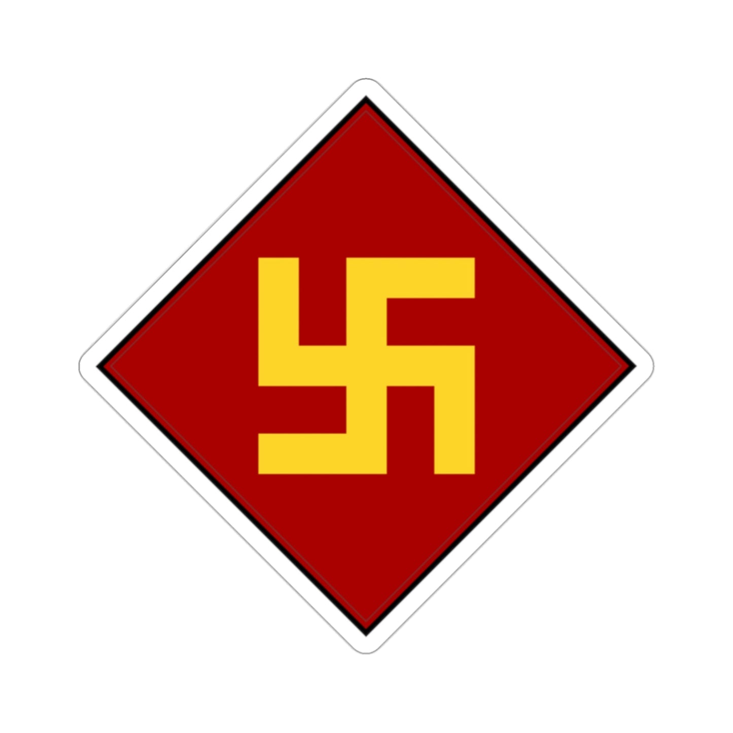 45th Infantry Division 1924-1939 Pre-1930's Swastika (U.S. Army) STICKER Vinyl Die-Cut Decal-2 Inch-The Sticker Space