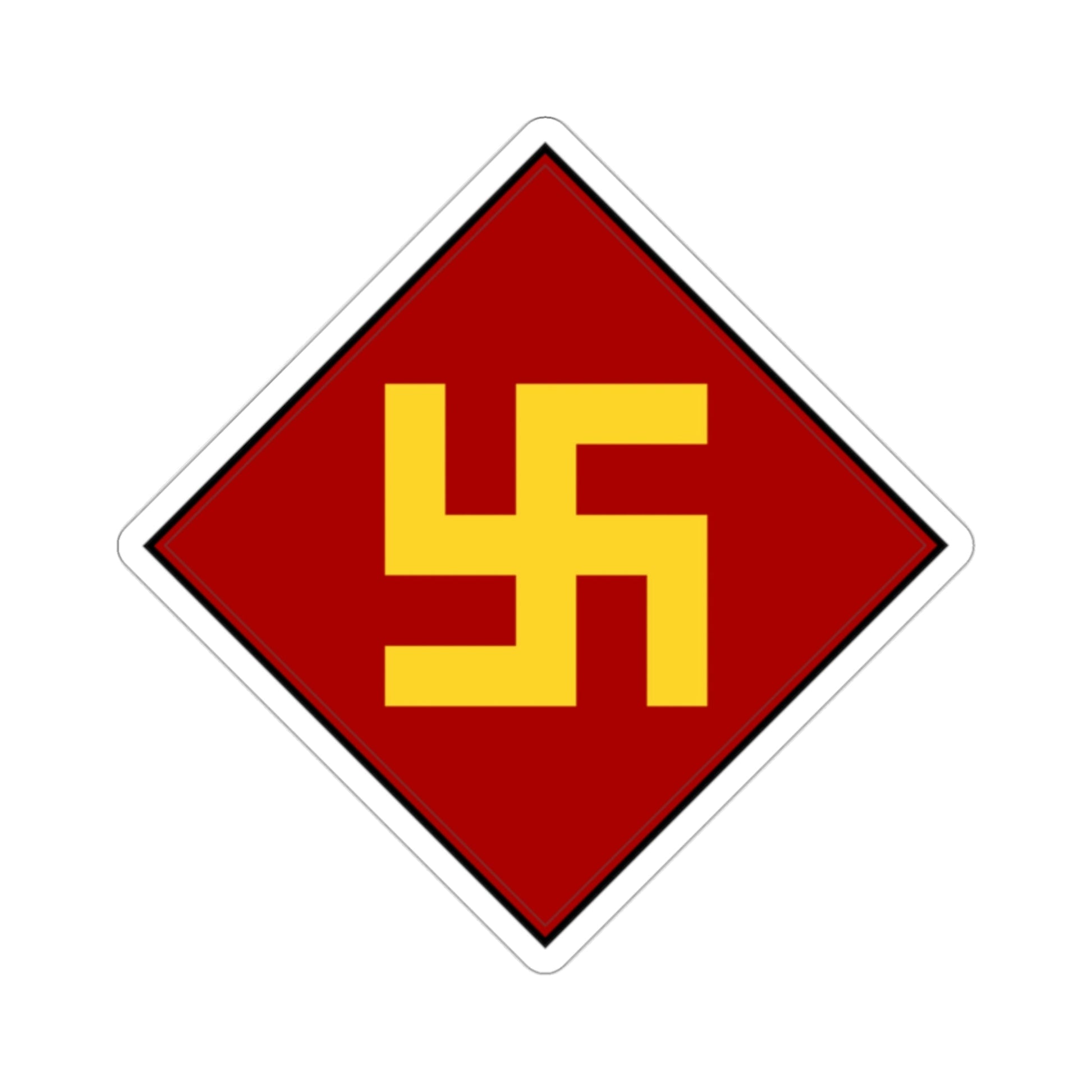 45th Infantry Division 1924-1939 Pre-1930's Swastika (U.S. Army) STICKER Vinyl Die-Cut Decal-2 Inch-The Sticker Space