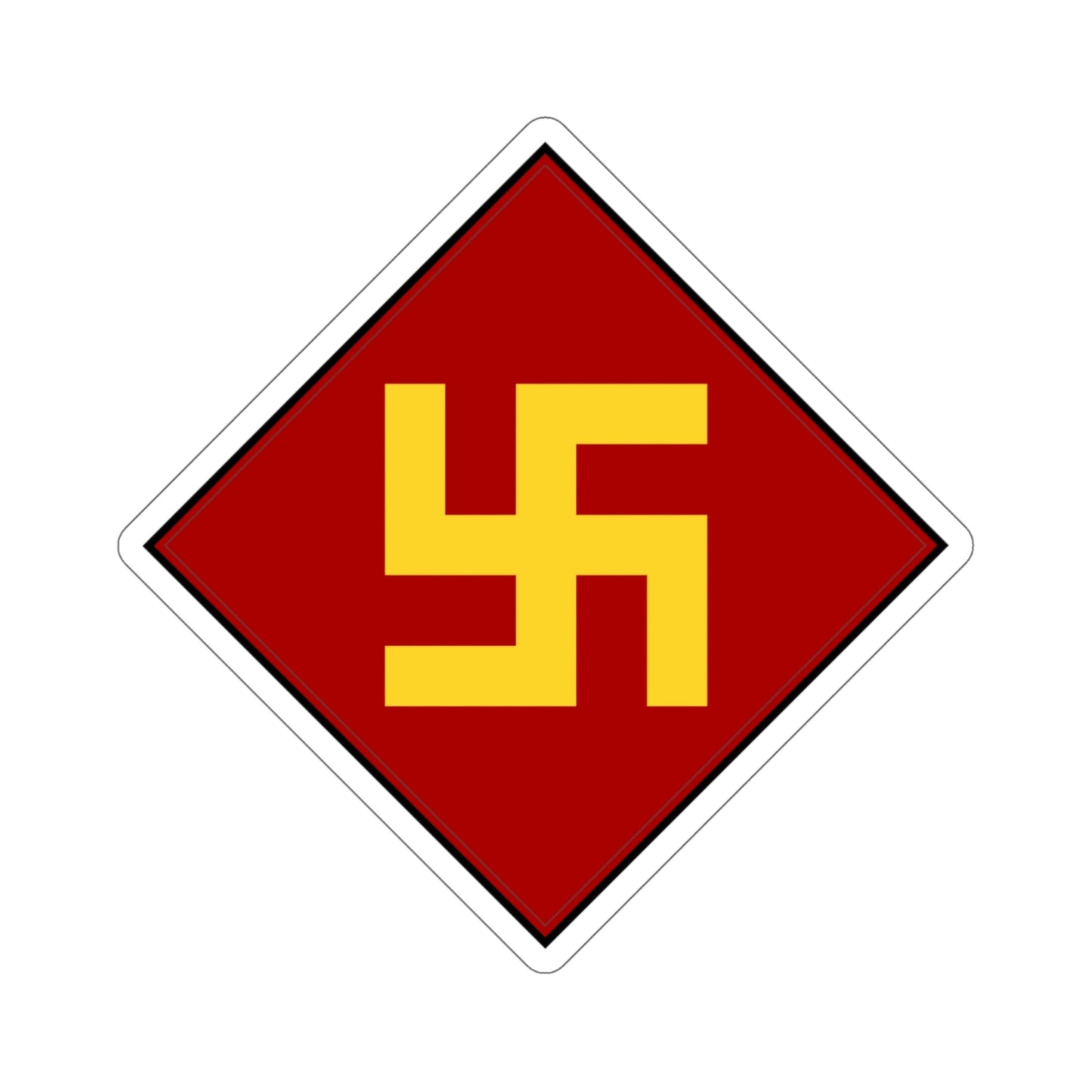 45th Infantry Division 1924-1939 Pre-1930's Swastika (U.S. Army) STICKER Vinyl Die-Cut Decal-5 Inch-The Sticker Space