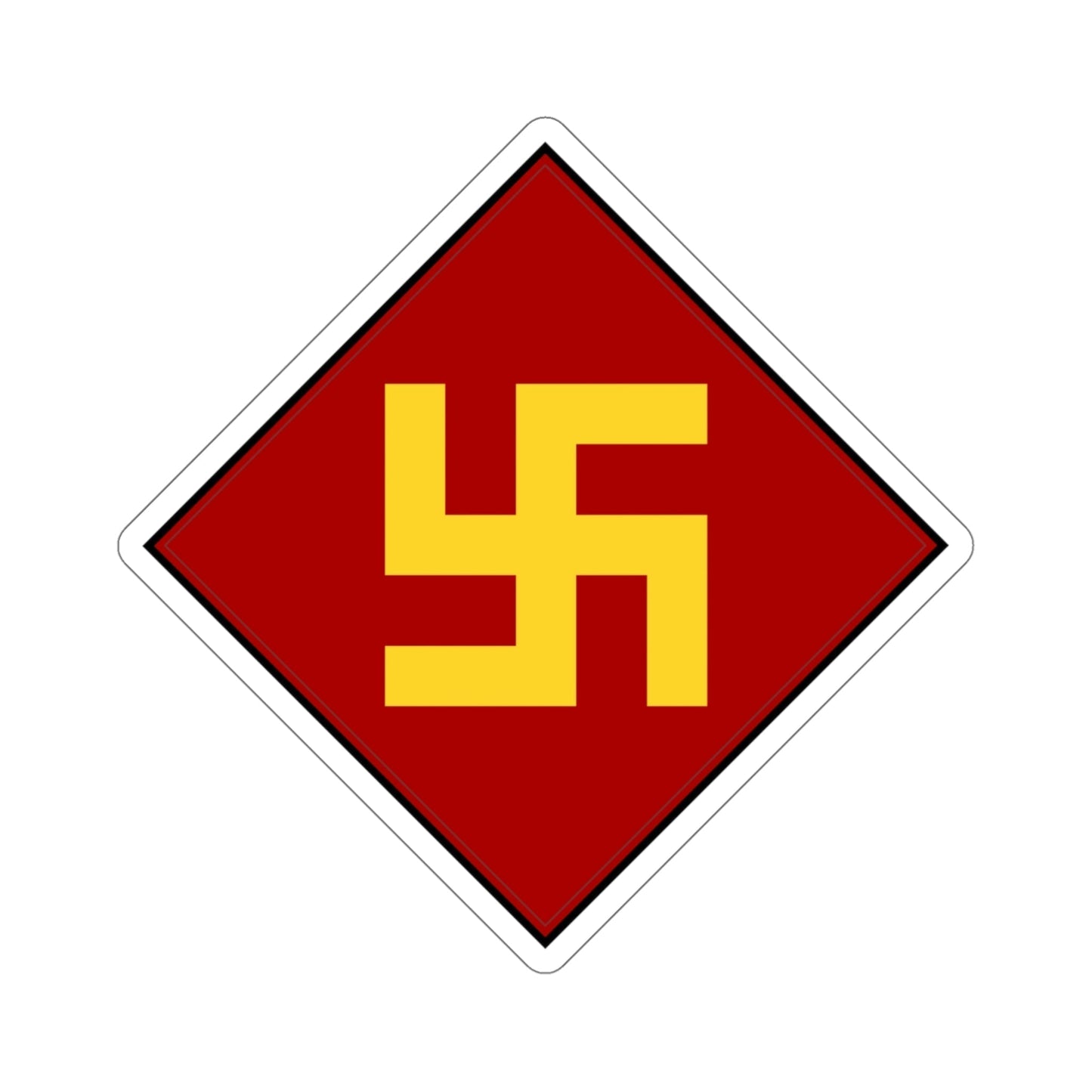 45th Infantry Division 1924-1939 Pre-1930's Swastika (U.S. Army) STICKER Vinyl Die-Cut Decal-6 Inch-The Sticker Space