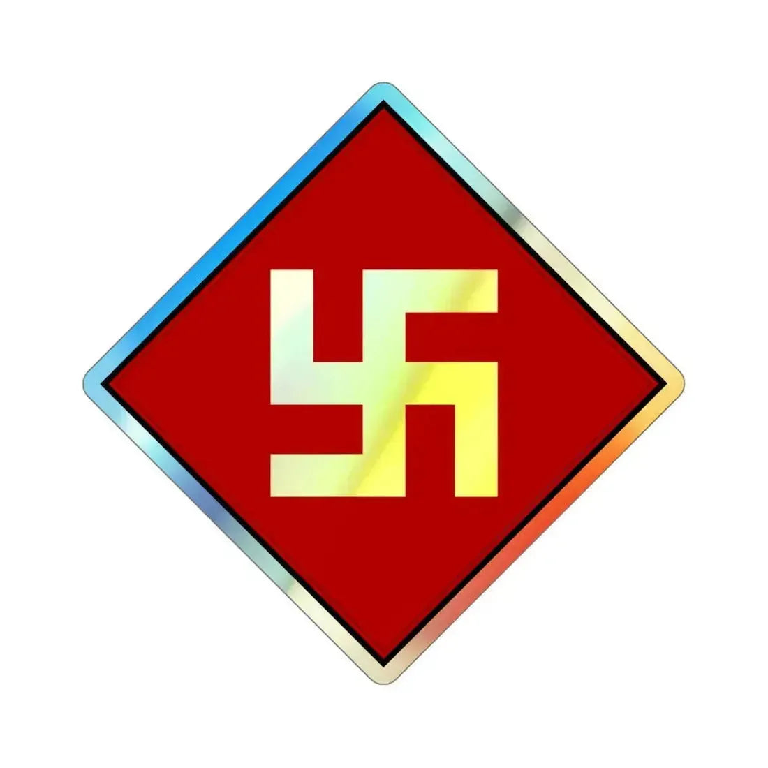 45th Infantry Division 1924-1939 (U.S. Army) Holographic STICKER Die-Cut Vinyl Decal 6 Inch Holographic - The Sticker Space