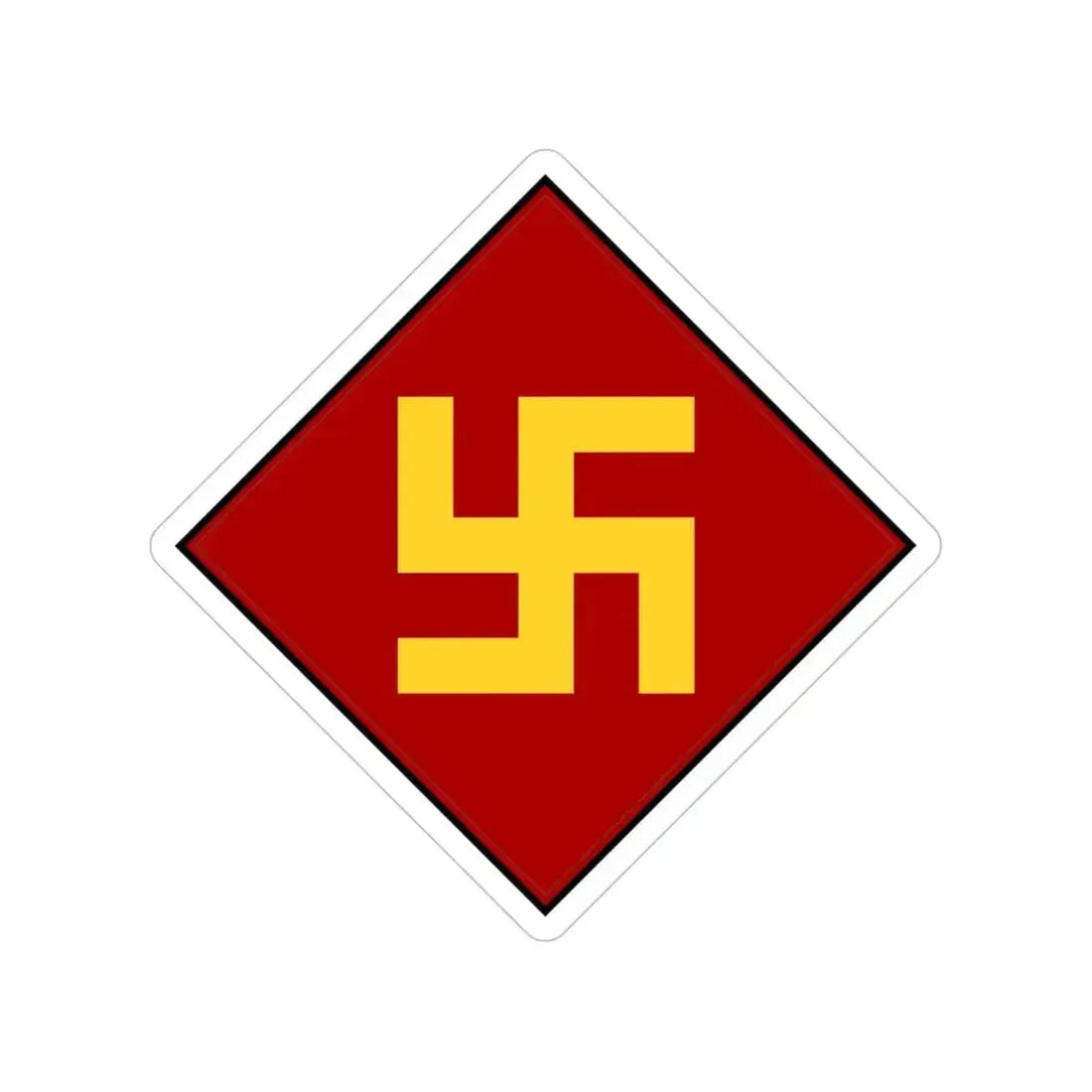 45th Infantry Division 1924-1939 (U.S. Army) Transparent STICKER Die-Cut Vinyl Decal 4 Inch - The Sticker Space