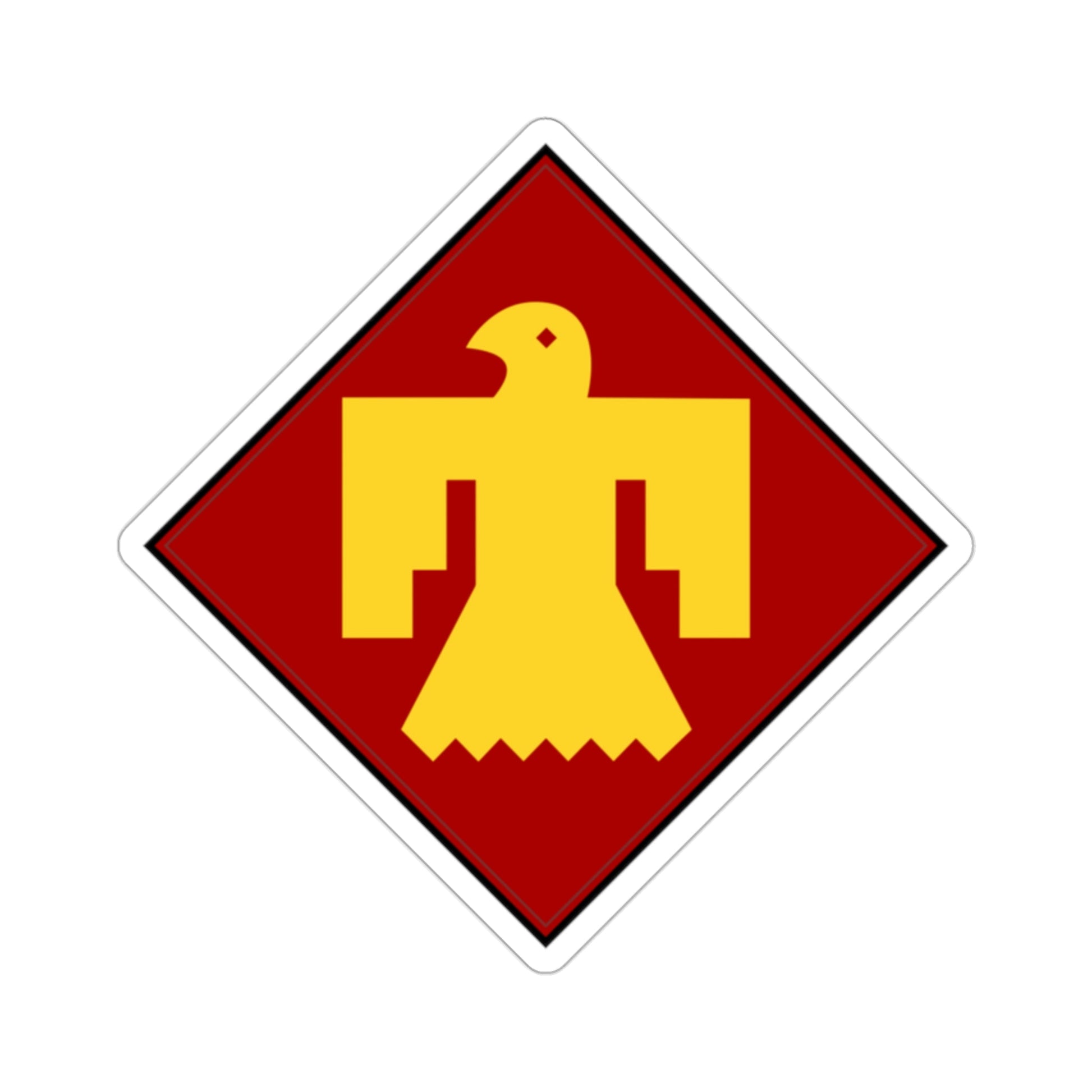 45th Infantry Division Thunderbird (U.S. Army) STICKER Vinyl Die-Cut Decal-2 Inch-The Sticker Space