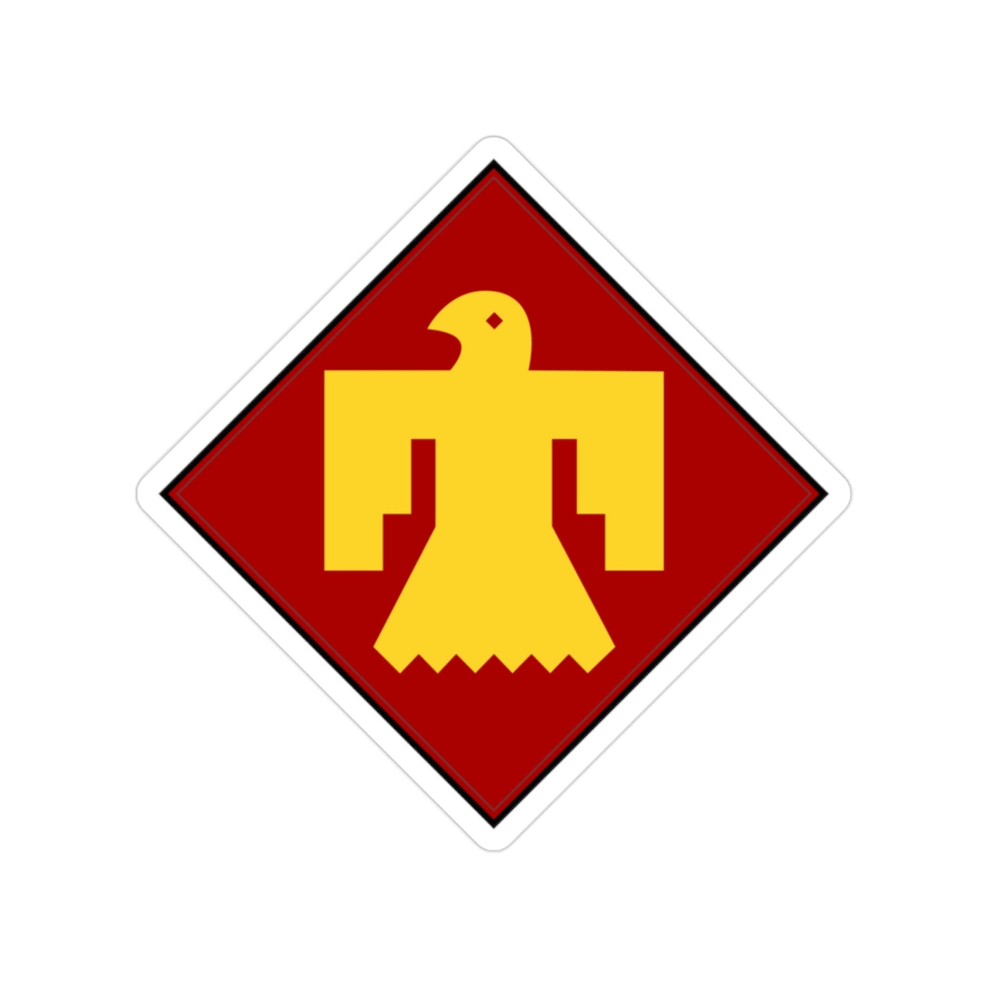 45th Infantry Division Thunderbird (U.S. Army) Transparent STICKER Die-Cut Vinyl Decal-2 Inch-The Sticker Space